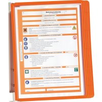 Sichttafelsystem orange, VE: 1 SET