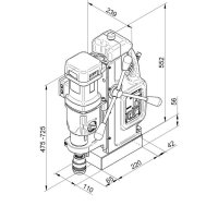 Magnet-Kernbohrmaschine MAB 825 - 230 V BDS