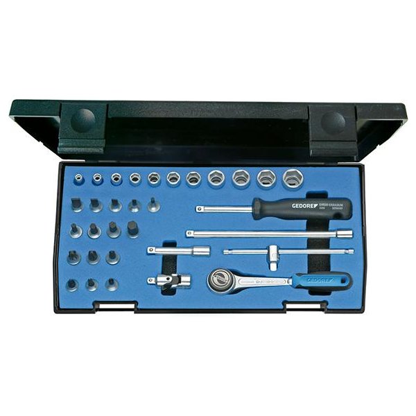 Steckschlüssel-Garnitur 1/4 20IMU-3 32-teilig Gedore"