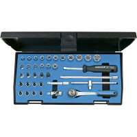 Steckschlüssel-Garnitur 1/4 20ITU-3 36-teilig...