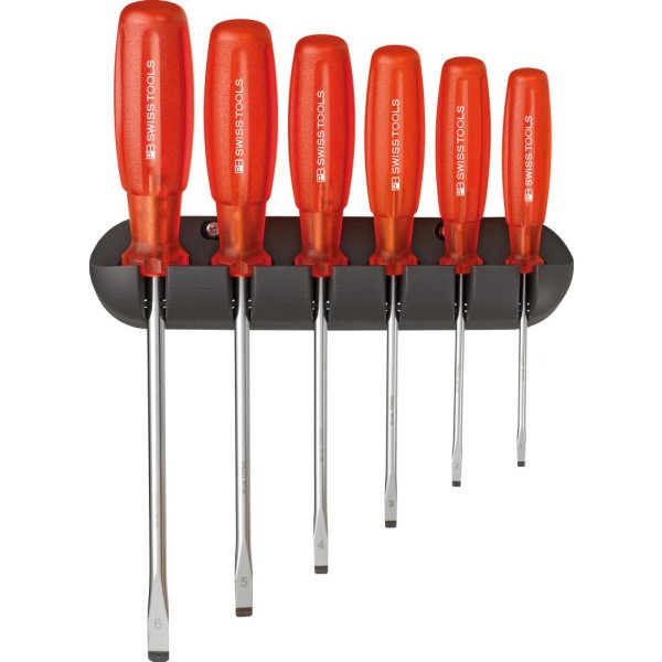 Schraubendreher-Satz 6-teilig Schlitz im Wandhalter Multicraft PB Swiss Tools