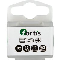 Bit Torsion 1/4 DIN3126 C6,3 PH3x25mm 10er Pack FORTIS"