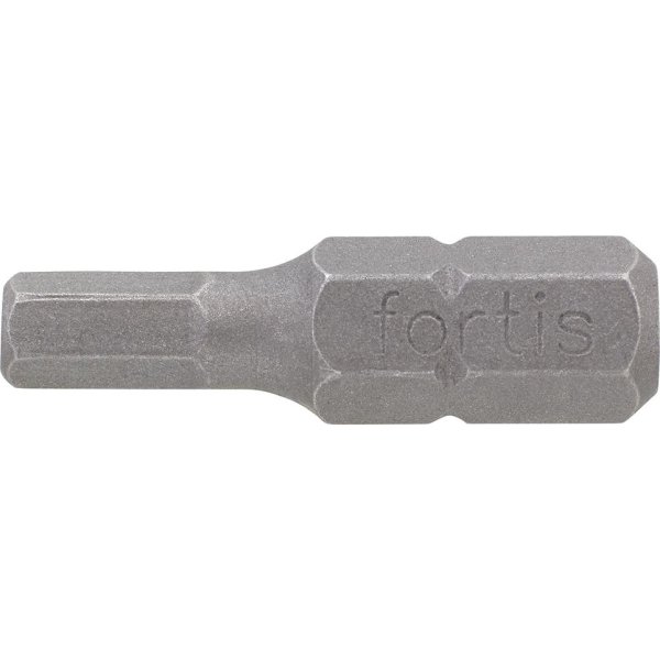 Bit zähhart 1/4 DIN3126 C6,3 Innensechskant 2x25mm 10er Pack FORTIS"