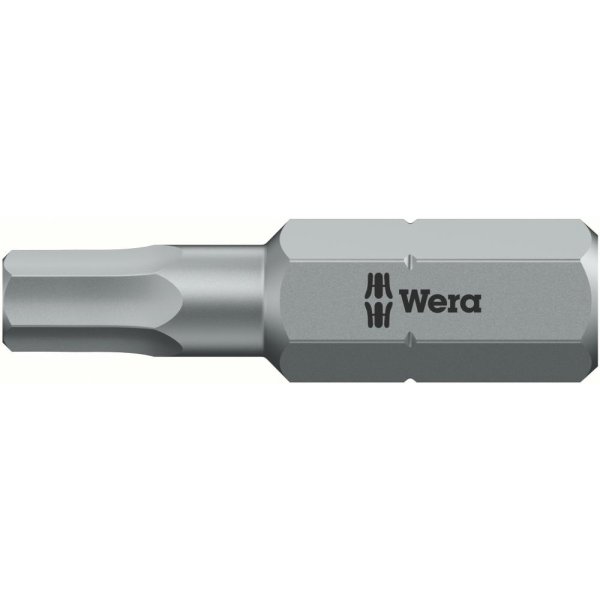 Bit zähhart 1/4 DIN 3126 C6,3 Innensechskant 2x25mm Wera"