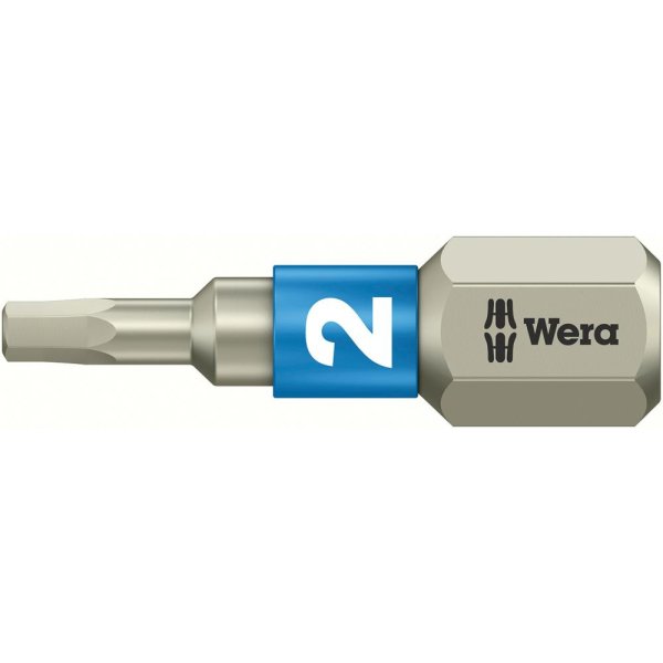 Bit rostfrei 1/4 DIN 3126 C6,3 Innensechskant 2x25mm Wera"