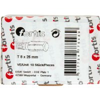 Bit zähhart 1/4 DIN3126 C6,3 T8x25mm 10er Pack...