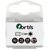 Bit Torsion 1/4 DIN3126 C6,3 T10x25mm 10er Pack FORTIS"