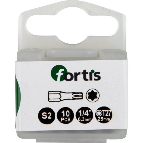 Bit Torsion 1/4 DIN3126 C6,3 T27x25mm 10er Pack FORTIS"