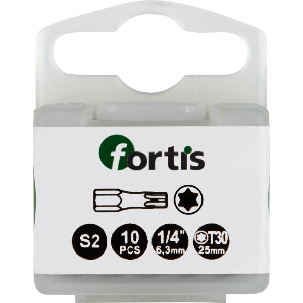 Bit Torsion 1/4 DIN3126 C6,3 T30x25mm 10er Pack FORTIS"