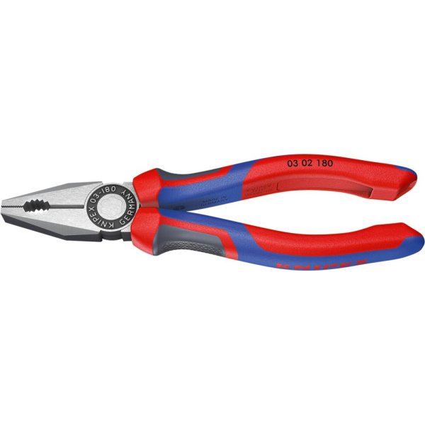 Kombinationszange poliertmit Mehrkomponenten-Griffen 160mm KNIPEX