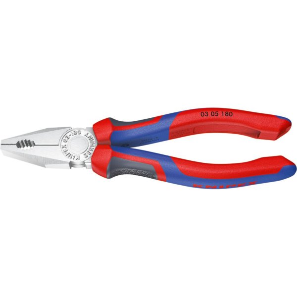 Kombinationszange verchromt mit Mehrkomponenten-Griffen 160mm KNIPEX