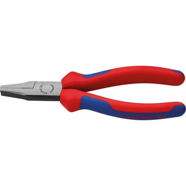 Flachzange poliert mit Mehrkomponenten-Griffen 140mm KNIPEX