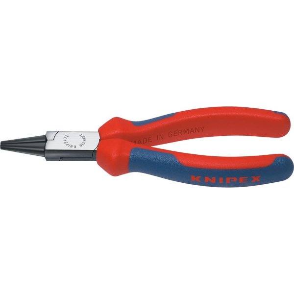 Rundzange poliert mit Mehrkomponenten-Griffen 140mm KNIPEX