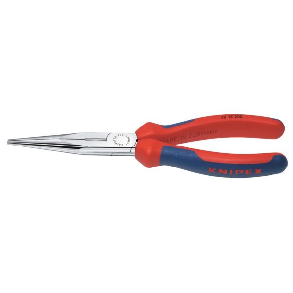 Storchschnabelzange verchromt gerade mit Mehrkomponenten-Griffen 200mm KNIPEX