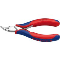 Greifzange Elektronik Backen flachrund gebogen 115mm KNIPEX